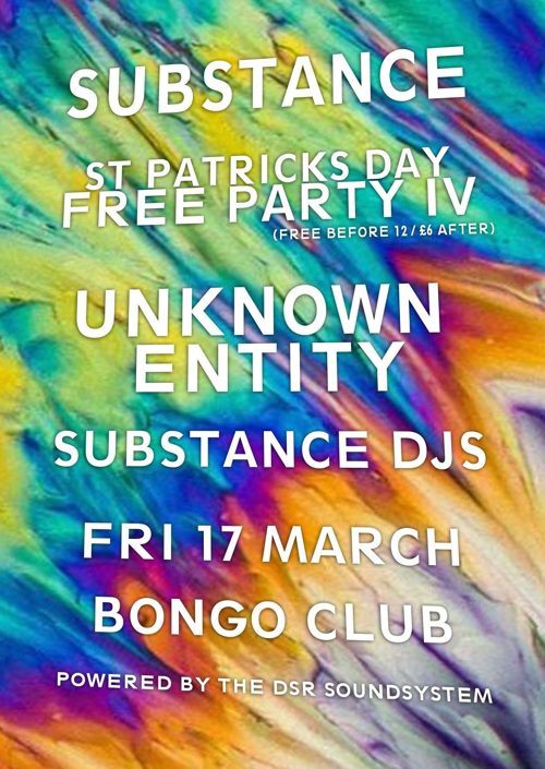 Substance event flyer