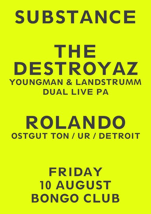 Substance event flyer