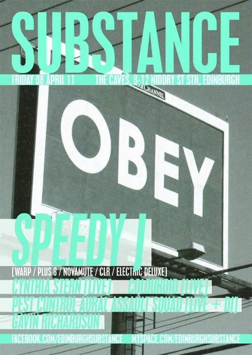 Substance event flyer