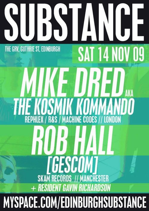 Substance event flyer
