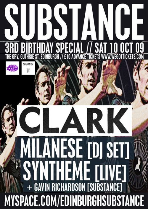 Substance event flyer