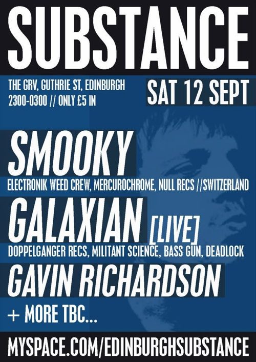 Substance event flyer