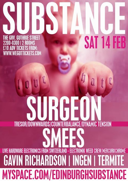 Substance event flyer