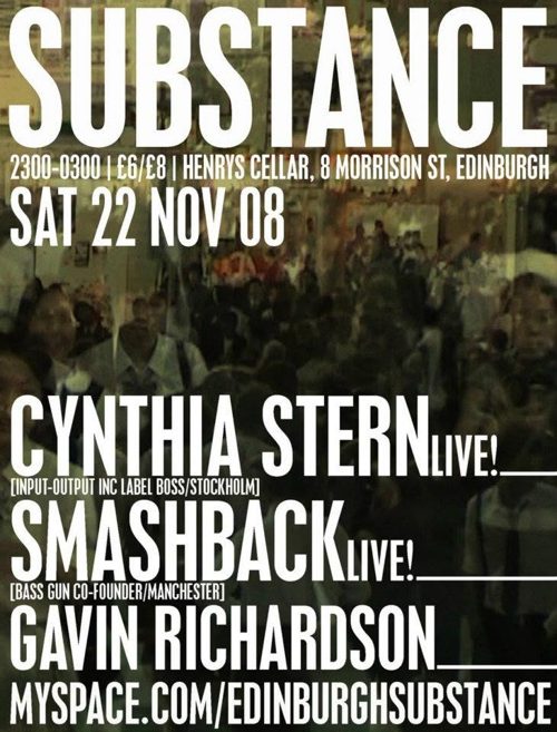 Substance event flyer