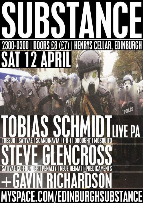 Substance event flyer