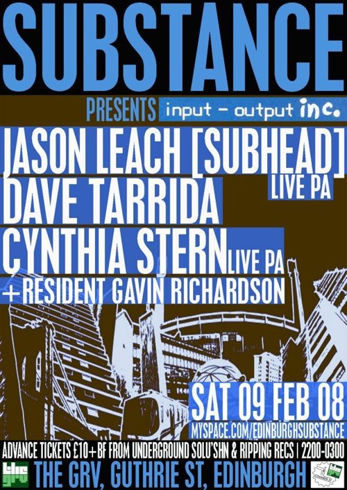 Substance event flyer