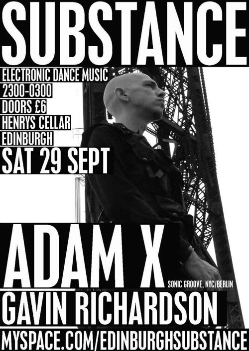 Substance event flyer