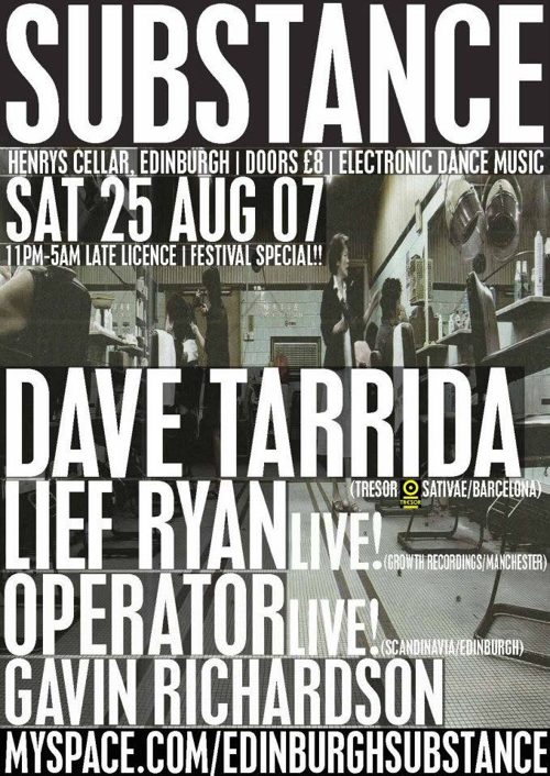 Substance event flyer