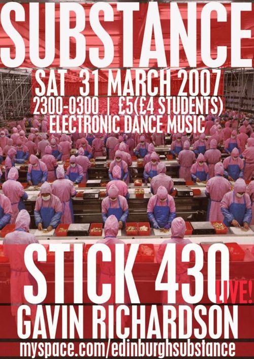 Substance event flyer