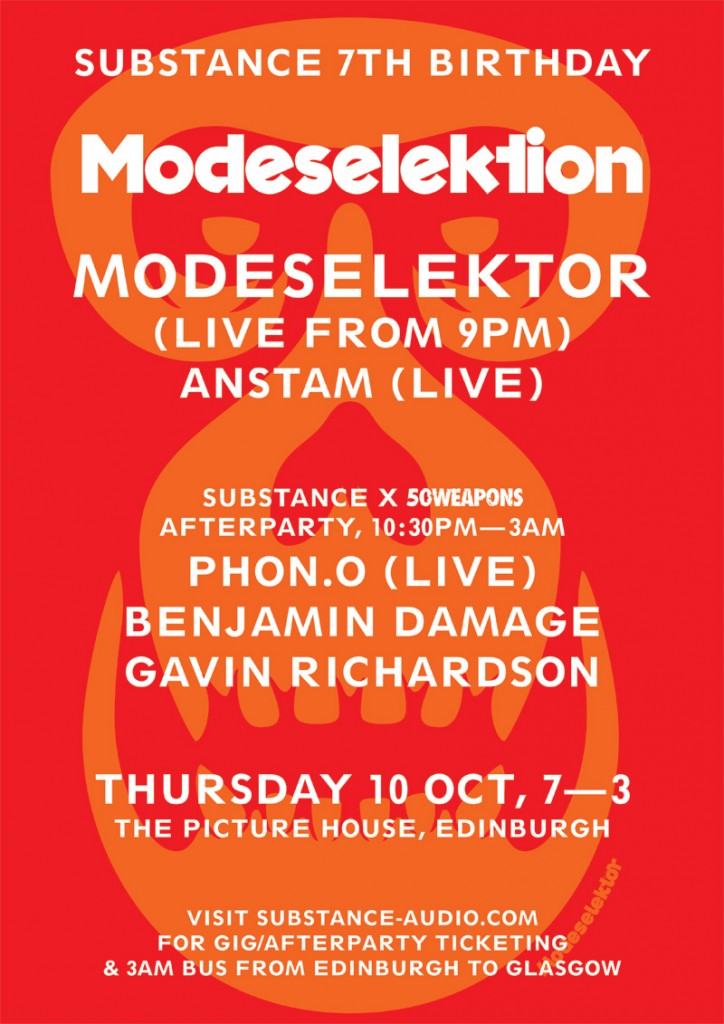 Substance 7th Birthday — Modeselektion poster